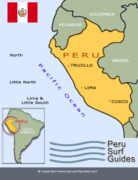 PERU SURF GUIDES - PERU SURF MAP